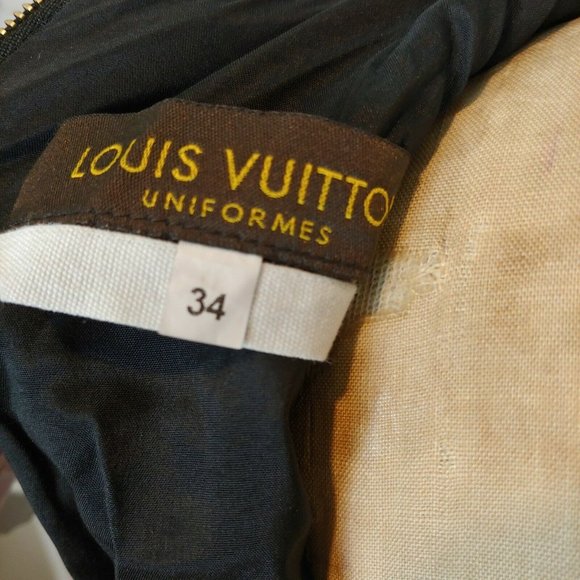 ❤️SOLD❤️Louis Vuitton Dress Womens Size 34 XS S Uniformes Black Sheath - Picture 8 of 11
